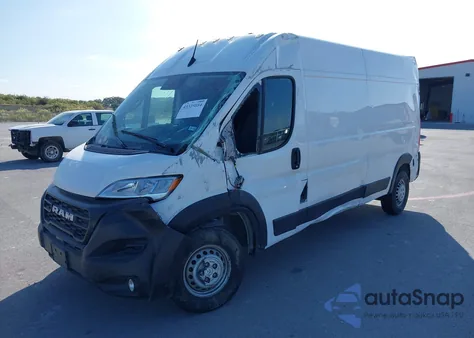 2024 Ram Promaster 2500 Tradesman High Roof 159 Wb W/Pass Seat from USA, damaged, VIN 3C6LRVDG6RE106892